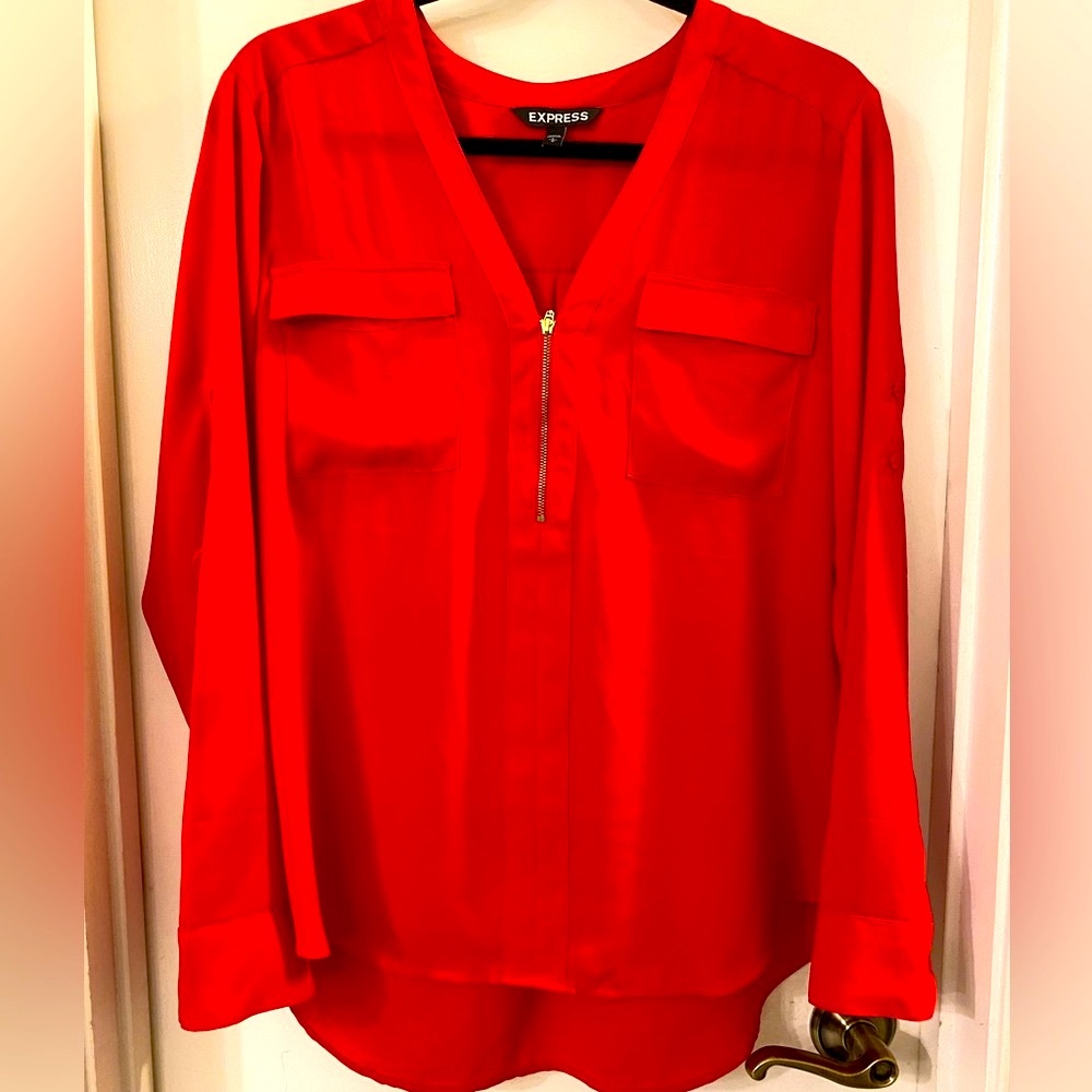 Express Dress Shirt Red Size Large (never worn)